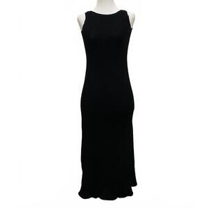 (SOLD) MAME KUROGOUCHI x UNIQLO Knit Midi Dress in Black (X-SMALL)